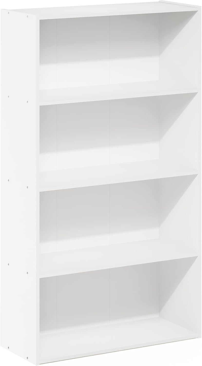 4-Tier Bookcase/Bookshelf/Storage Shelves, White