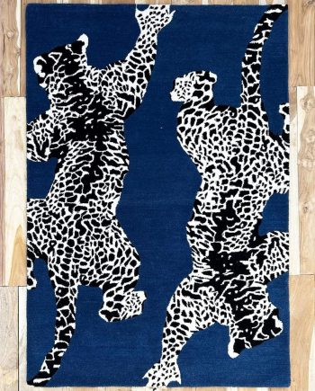 Modern Handmade Wool Area Rug for Living Room, Bedroom and Dining Room 5x7 Feet Multi G