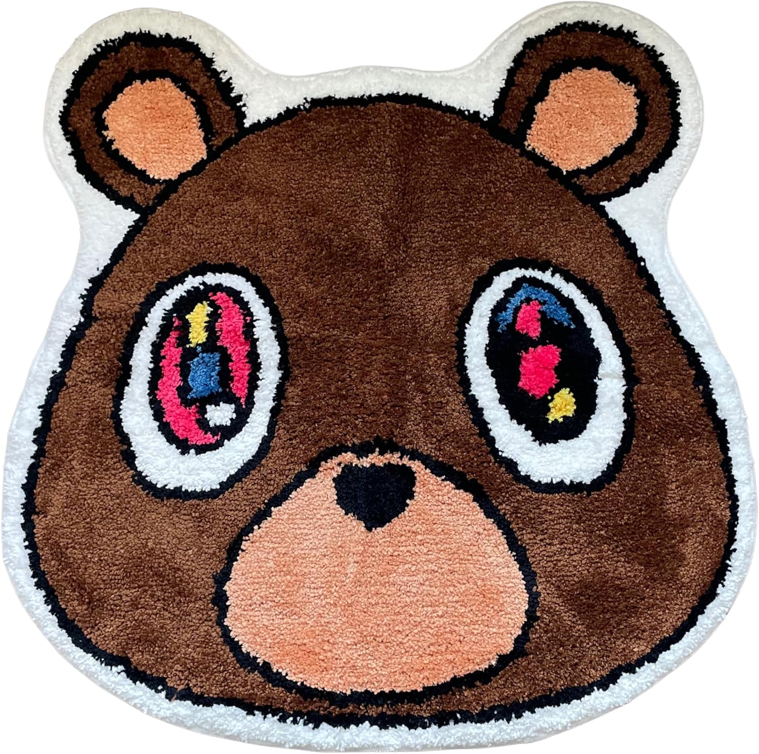 Graduation Bear Rug - Rug - Handmade Tufted Rug - Handmade & Premium- 30in (75cm) - Aesthetic Rug Decor - Preppy Room Decor - Designer Rugs Rug